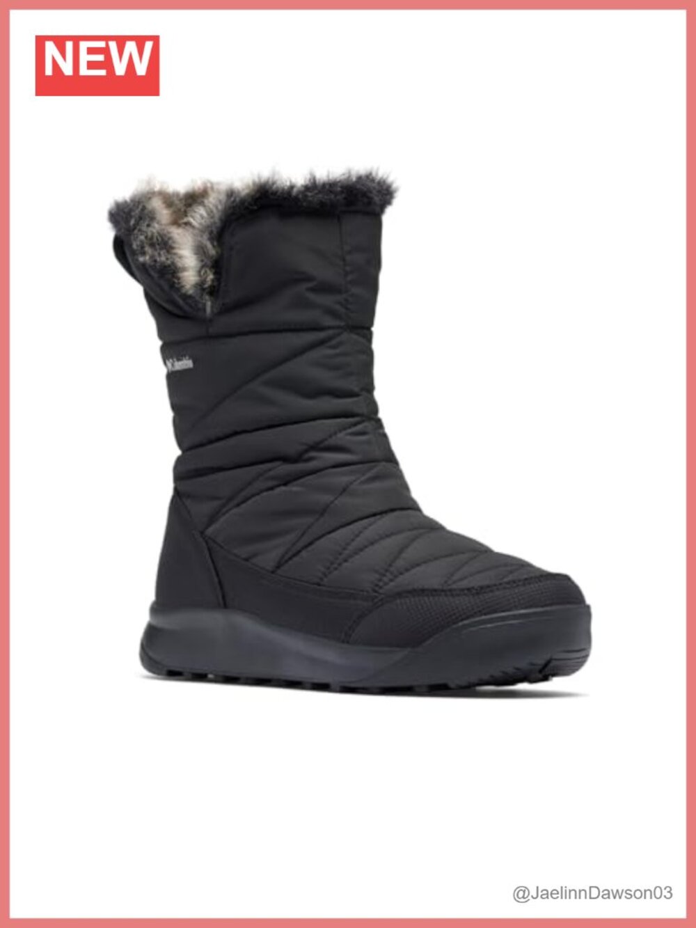 Women's Faux Fur Lined Ankle Snow Boots Waterproof Winter Pull-On